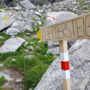 Sommer, Punteglias-Klettersteig, Camona da Punteglias CAS, Punteglias Hütte, Surselva, Graubünden, Bergführer