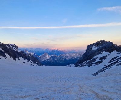 Morgenstimmung auf dem Glärnisch Gletscher