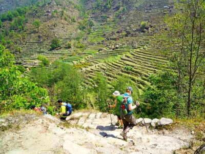 Rund um die Annapurna - Trekking: Vom fruchtbaren Tal bis zum 5415 m hohen Thorong La, spektakuläre Landschaften und Nepal in all seinen Kontrasten.